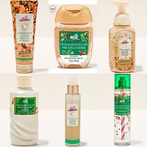 Bath Body Works Cinnamon Sugar Pretzel Cookie 6 Piece Collection NEW